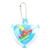 Wholesale of 50-level heart-shaped 3D maze balls with key chains, new 3D maze walking ball handheld children's toys Item Picture